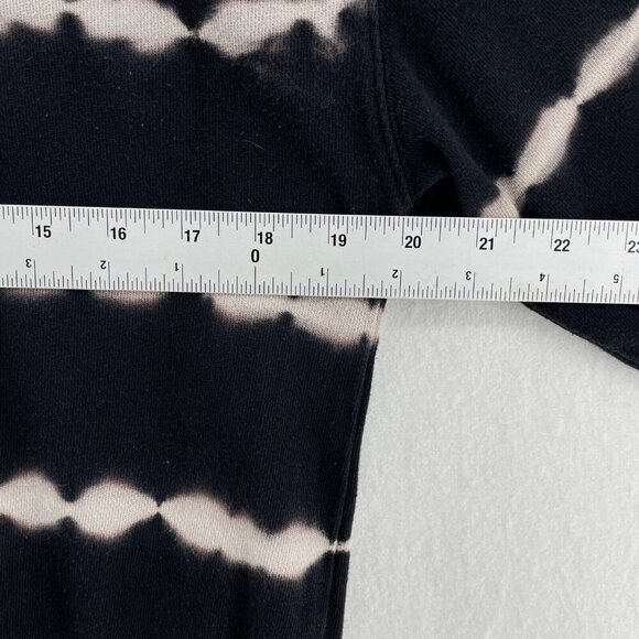 Wild Fable Sweater Women's Sz S Black Knitted Tie-Dye Striped Mock Neck Pullover - Picture 3 of 12